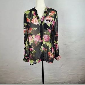 Kut from the Kloth  jasmine floral print top med